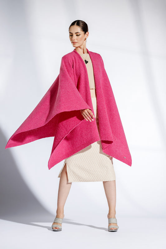 Poncho Fragola Fuchsia