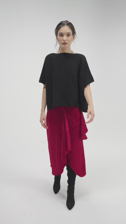 Poncho Adele Negru