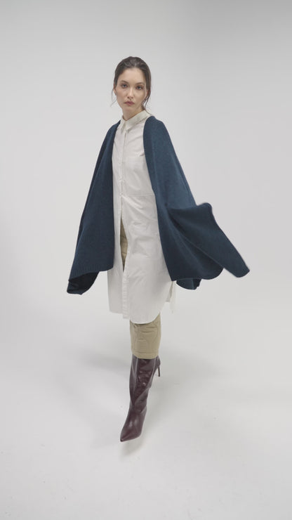 Poncho Fragola Marine/Verde