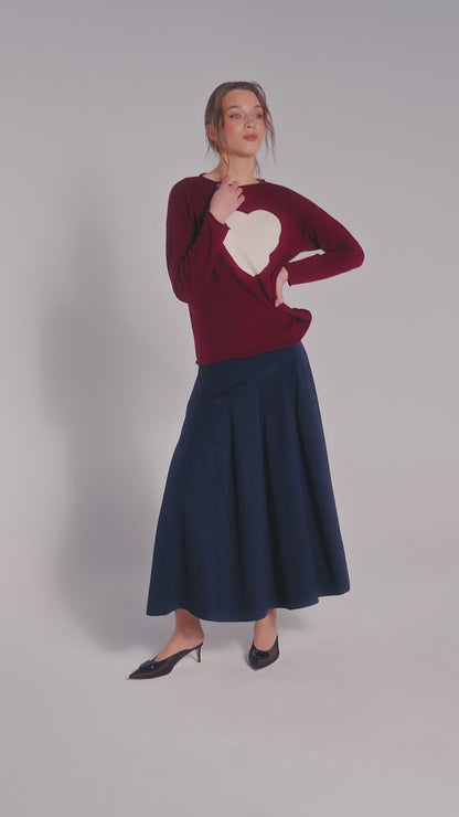 Pulover Amora Bordeaux