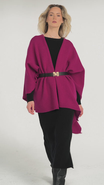 Poncho Fragola Fuchsia