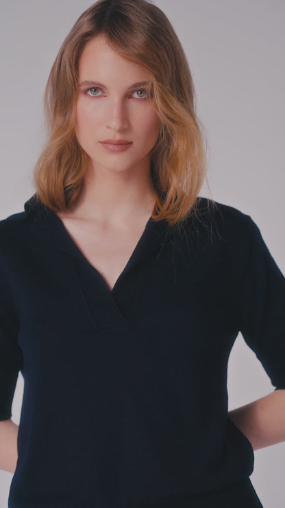 Tricou Marina Bleumarin