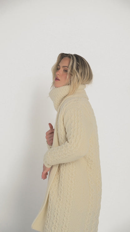 Cardigan Aria Alb