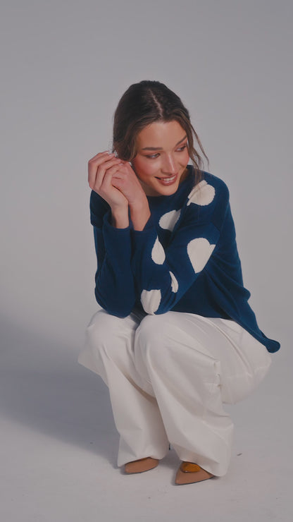 Pulover Cuori Denim